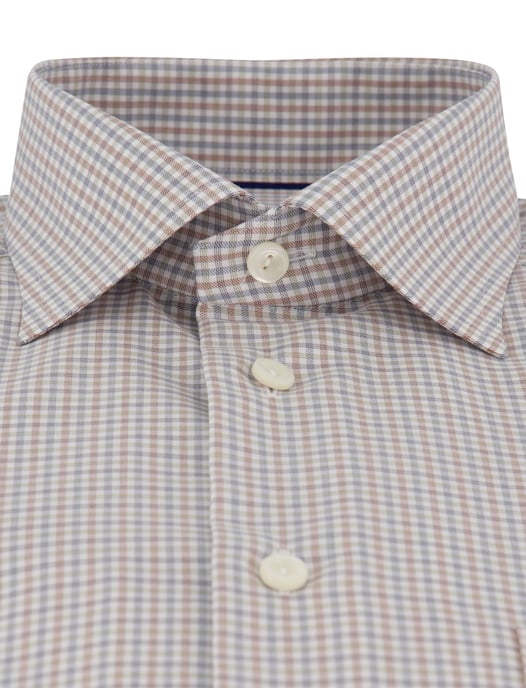 Eton classic fit overhemd beige patroon - Image 3