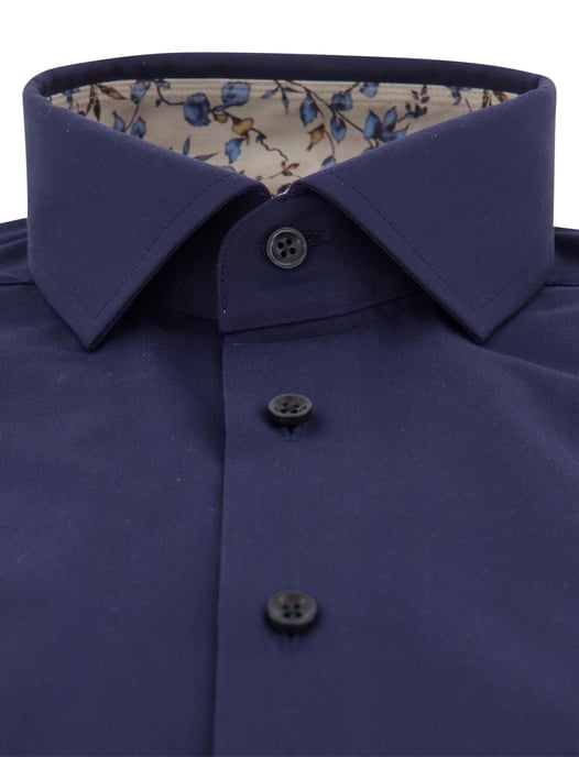 Overhemd Olymp donkerblauw katoen Luxor Modern Fit - Image 3
