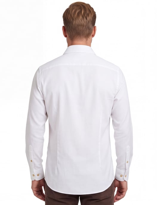 Wit John Miller overhemd strijkvrij normale fit - Image 2