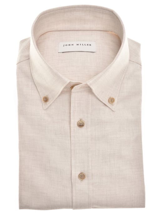Overhemd John Miller Tailored Fit New beige - Image 1