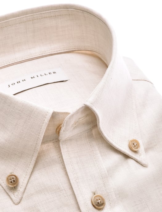 Overhemd John Miller Tailored Fit New beige - Image 2