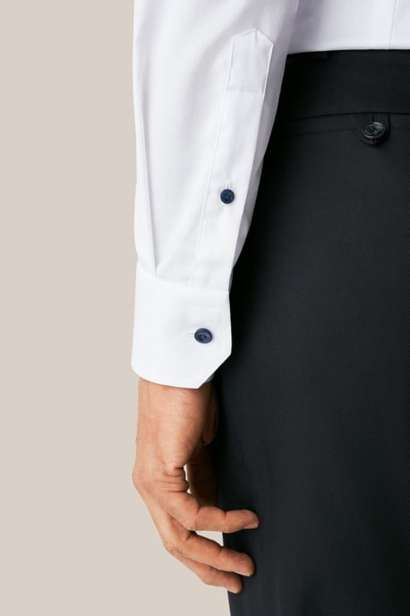Contemporary twill Eton signature twill overhemd wit - Image 3