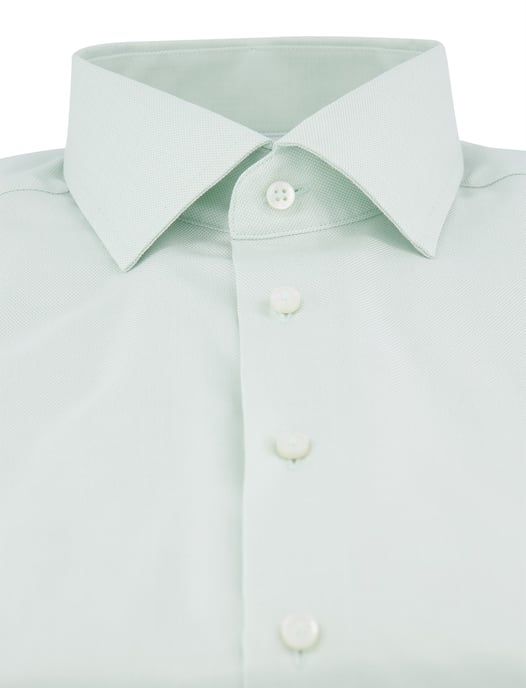 Eterna overhemd effen groen katoen normale fit - Image 3