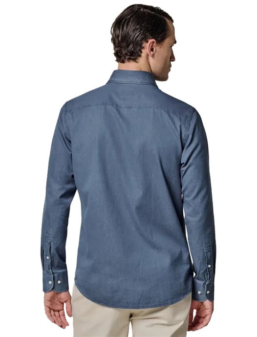 Overhemd Profuomo Slim Fit blauw - Image 2