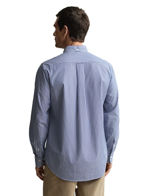 Katoenen Gant casual overhemd normale fit blauw gestreept - Image 2