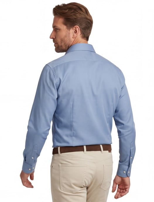 Overhemd tailored fit John Miller blauw - Image 2