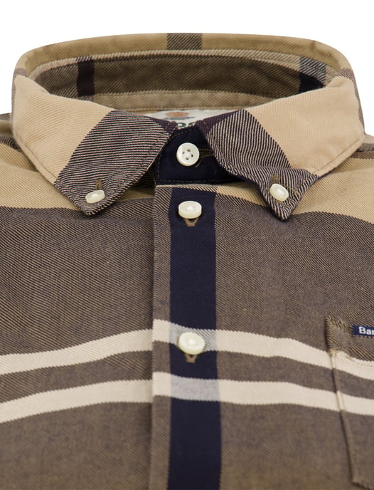 Overhemd Barbour Tailored Fit camel geruit - Image 3