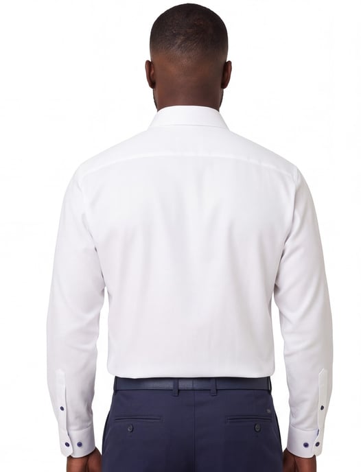 Overhemd Eton Classic Fit wit katoen - Image 2