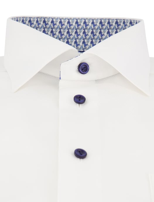 Overhemd Eton Classic Fit wit katoen - Image 3
