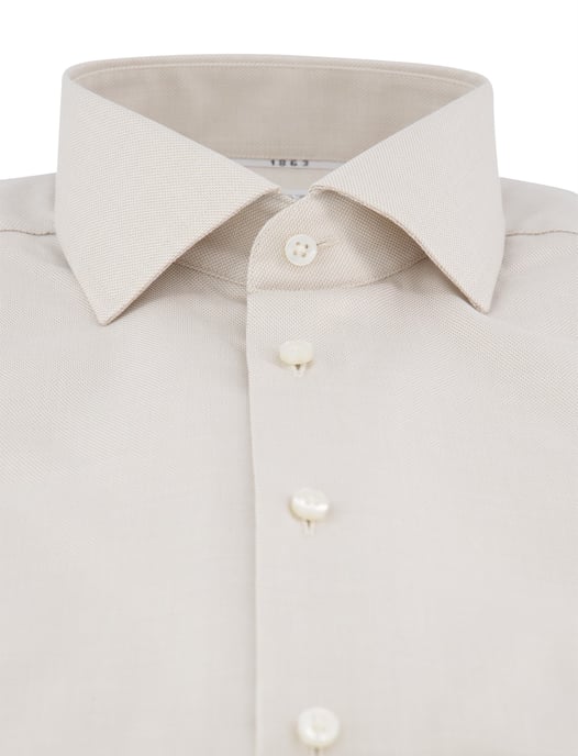 Eterna overhemd beige modern fit semi-wide collar - Image 3