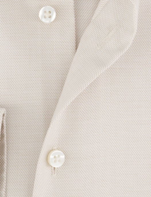 Eterna overhemd beige modern fit semi-wide collar - Image 4