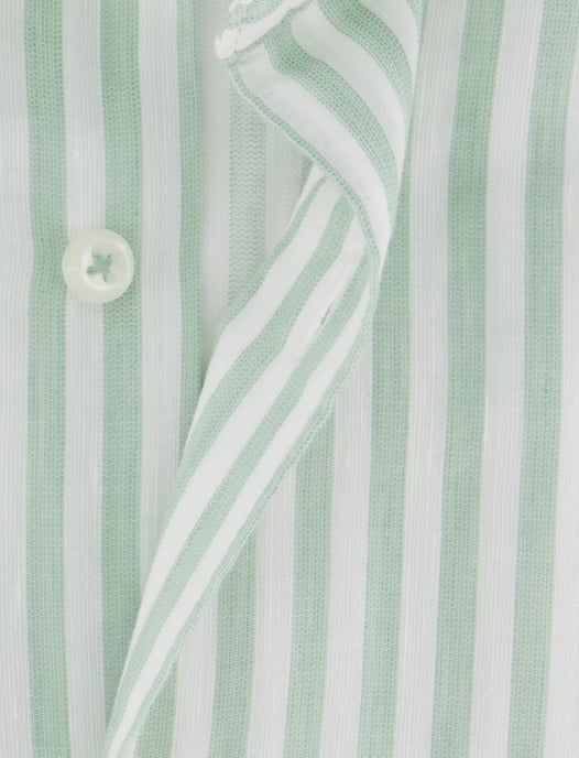 Eterna overhemd groen gestreept modern fit lange mouw - Image 4