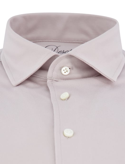Desoto Luxury jersey overhemd beige katoen - Image 3