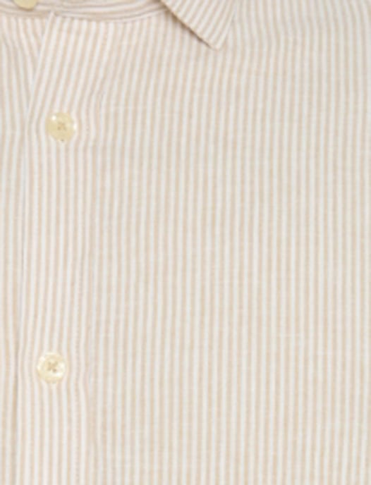 zand streep A Fish Named Fred 'stripe linen' overhemd - Image 4