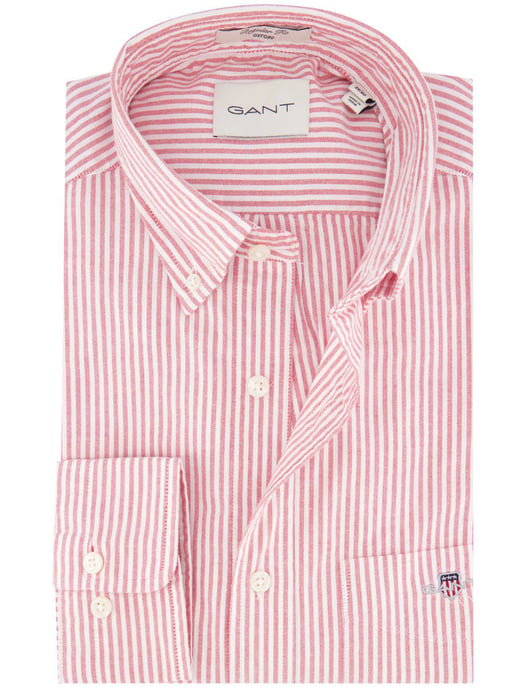Gant rood/wit gestreept overhemd - Image 1