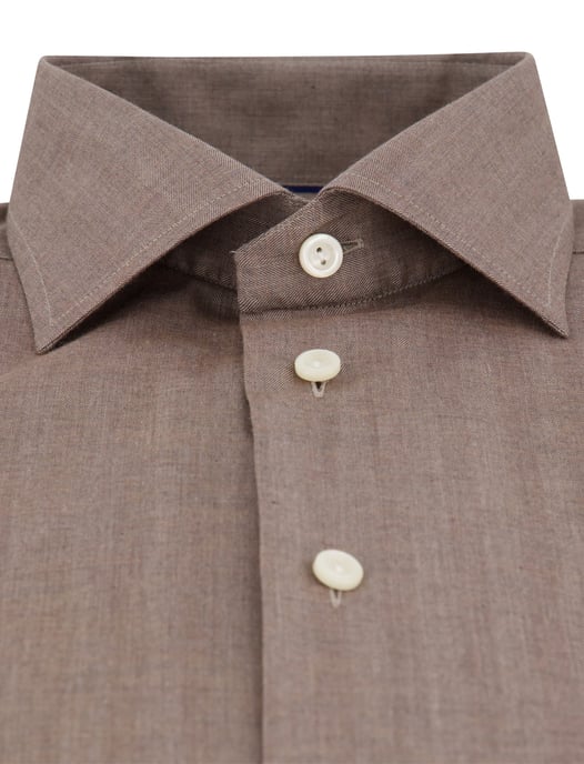 Eton classic fit overhemd katoen taupe - Image 3