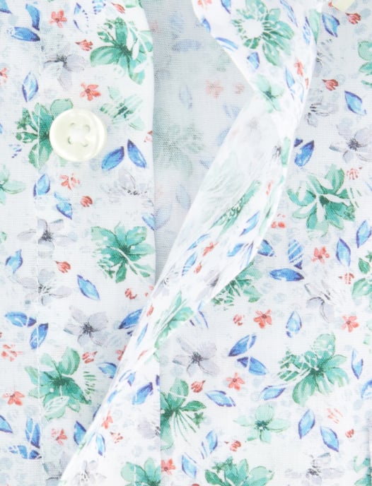Fynch Hatton overhemd groen blauw bloemenprint - Image 4