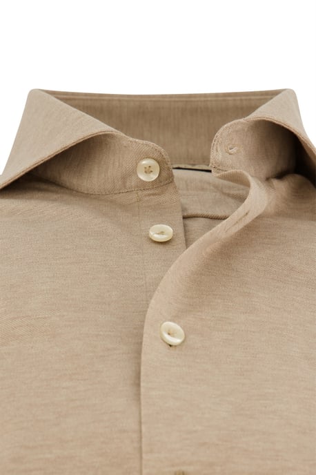 Overhemd slim fit John Miller beige gemêleerd - Image 3