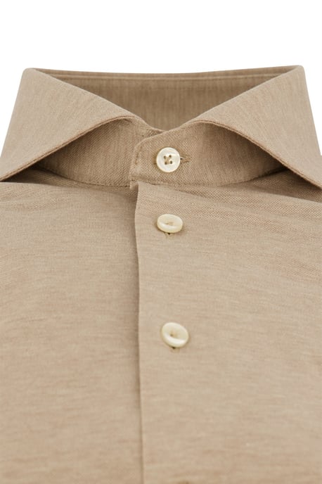 Overhemd slim fit John Miller beige gemêleerd - Image 4