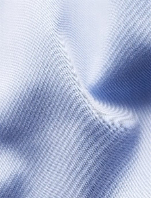 Katoenen Eton overhemd effen lichtblauw slim fit - Image 3