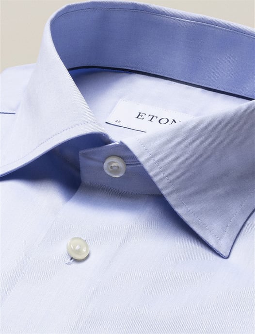 Eton Business overhemd lichtblauw effen Classic Fit Signature Twill - Image 2