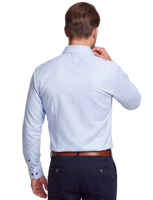 Overhemd John Miller lichtblauw normale fit - Image 2