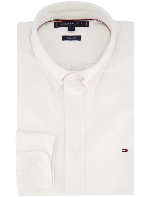 katoenen overhemd Tommy Hilfiger effen wit button-down - Image 2