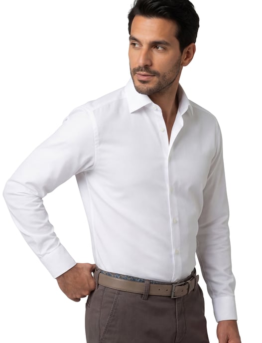 Eterna overhemd wit modern fit lange mouw - Image 2