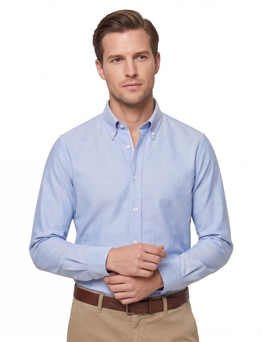 business overhemd John Miller lichtblauw - Image 1
