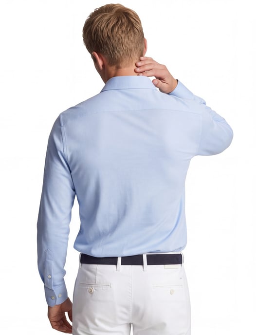 Profuomo overhemd lichtblauw knitted Slim Fit - Image 2