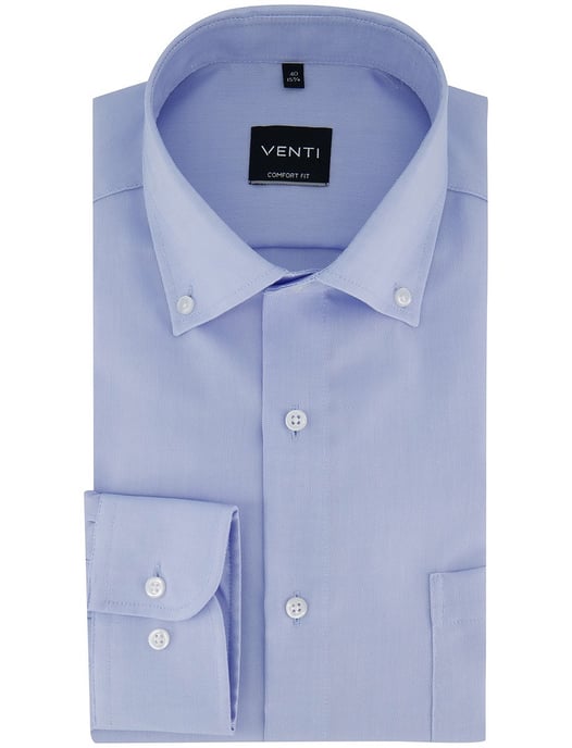 Overhemd Venti comfort fit lange mouwen strijkvrij lichtblauw - Image 2