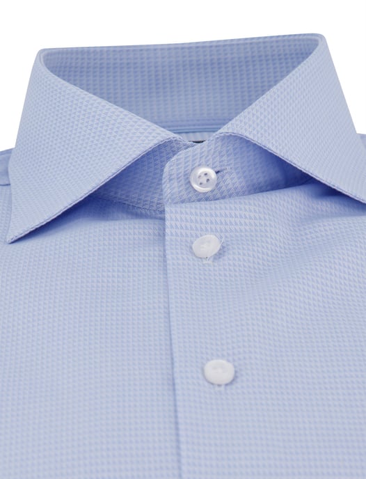 John Miller tailored fit overhemd lichtblauw effen - Image 3