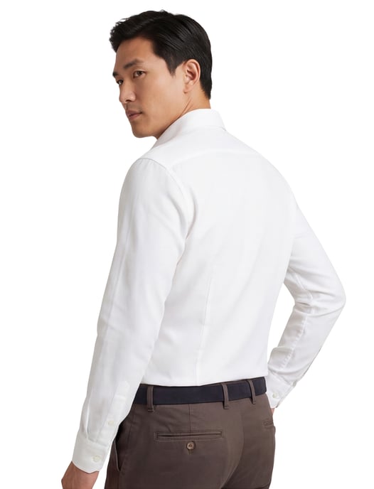Slim Fit Michaelis overhemd wit strijkvrij - Image 2