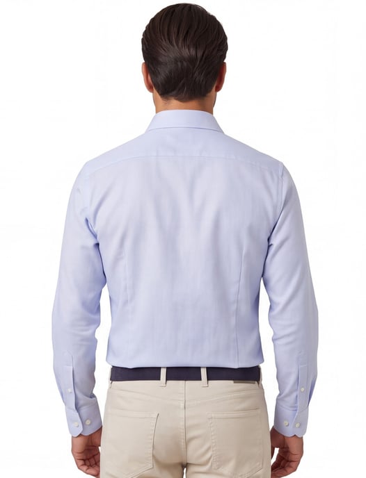 Michaelis business overhemd Slim Fit lichtblauw geprint strijkvrij - Image 2