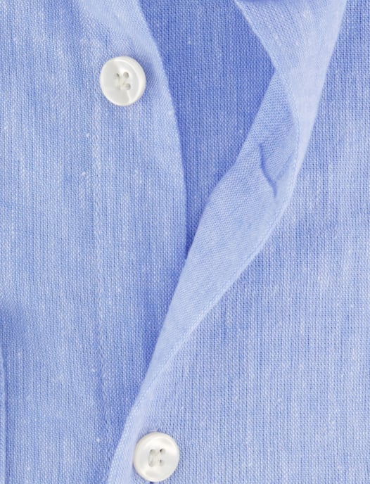 John Miller tailored fit overhemd blauw effen - Image 4