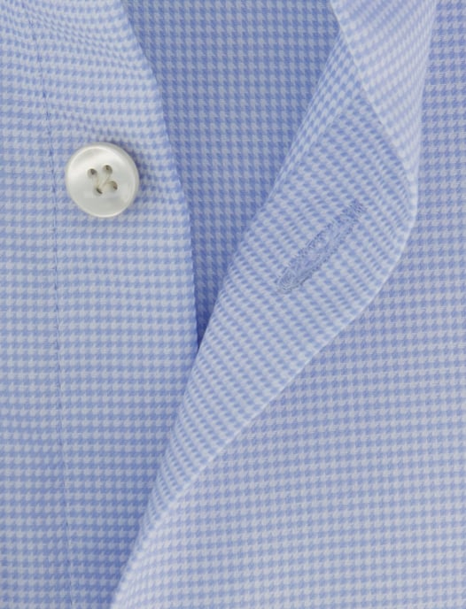 Overhemd John Miller Tailored Fit Lichtblauw geprint - Image 4