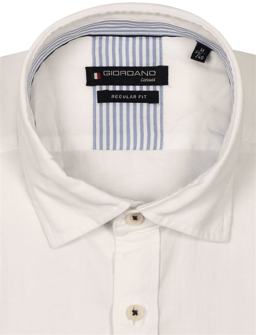 Giordano overhemd tencel wit borstzak - Image 2