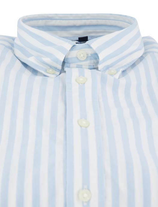 katoenen Tommy Hilfiger overhemd lichtblauw gestreept - Image 3