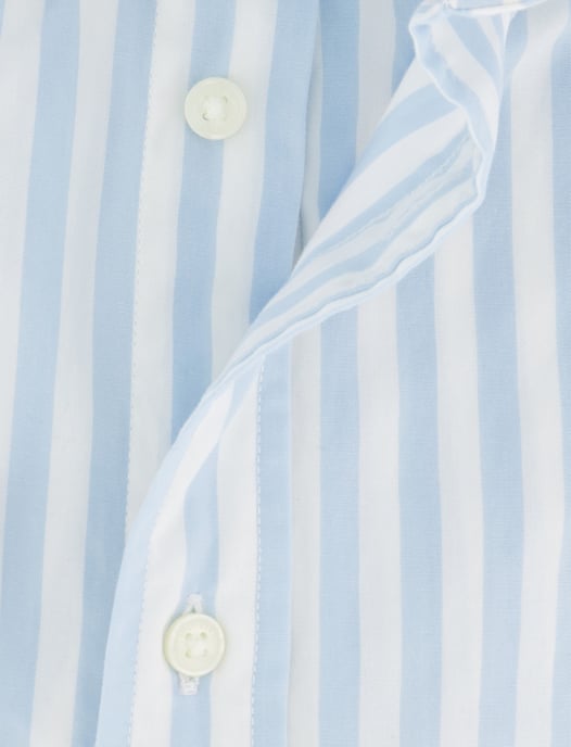 katoenen Tommy Hilfiger overhemd lichtblauw gestreept - Image 4