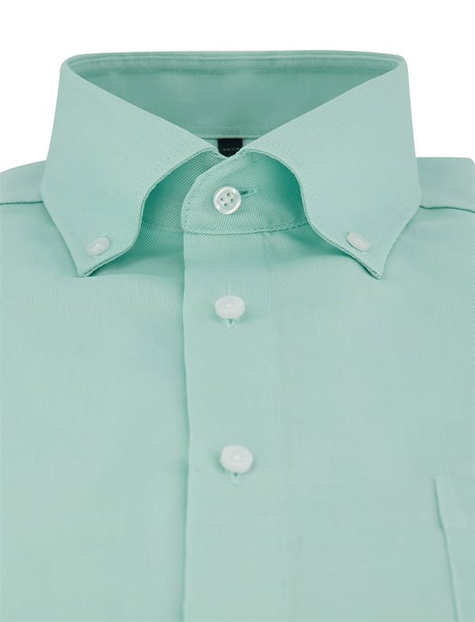Overhemd Venti lange mouwen casual comfort fit turquoise strijkvrij - Image 3