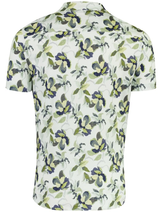 Overhemd Desoto groen print casual normale fit reverskraag - Image 2
