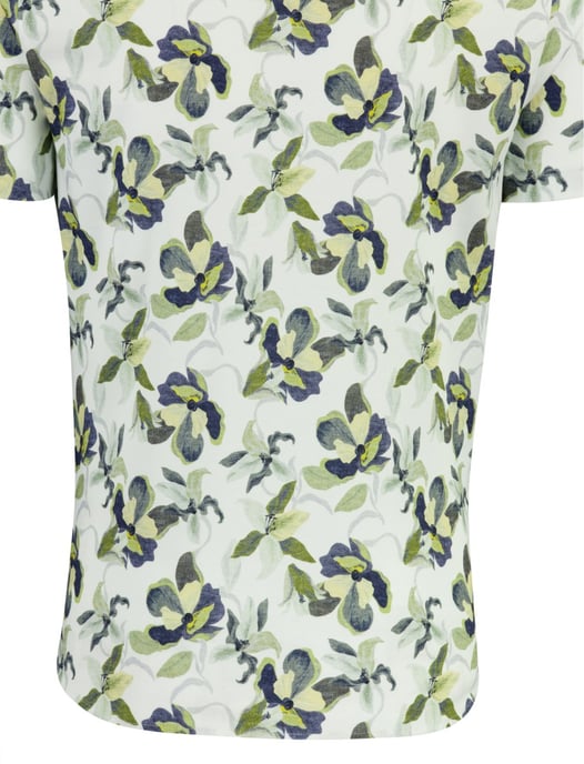 Overhemd Desoto groen print casual normale fit reverskraag - Image 3