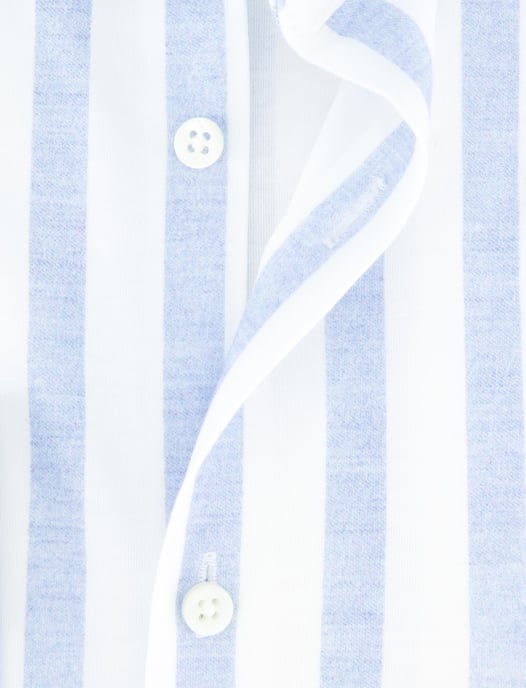 Desoto luxury line slanke fit wit licht blauw gestreept - Image 4