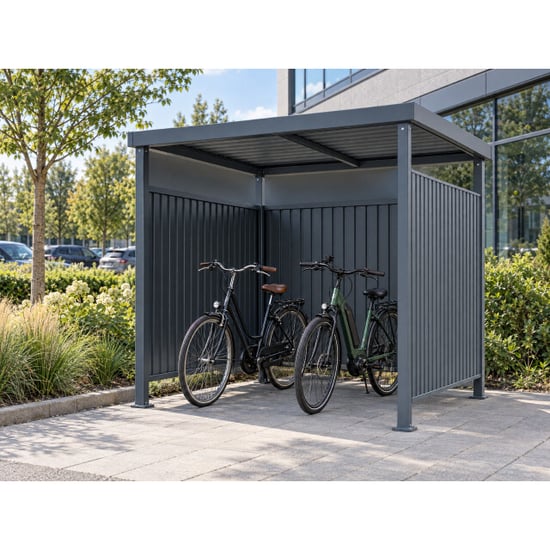 4gardenz Fietsenberging overkapping/rokersruimte – 214x214x204 cm - Image 3