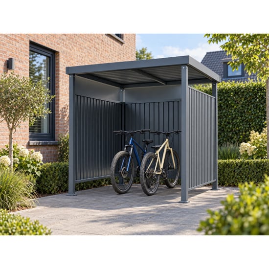 4gardenz Fietsenberging overkapping/rokersruimte – 214x214x204 cm - Image 4