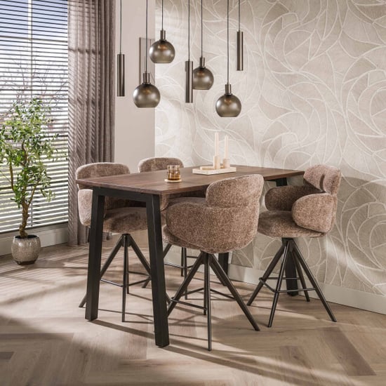 Hoyz barstoel nero - 60x60x98 cm set van 2 - Image 2