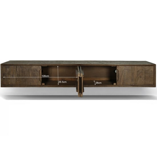 Livingfurn tv-meubel cortez zwevend 35x220x33cm - Image 2