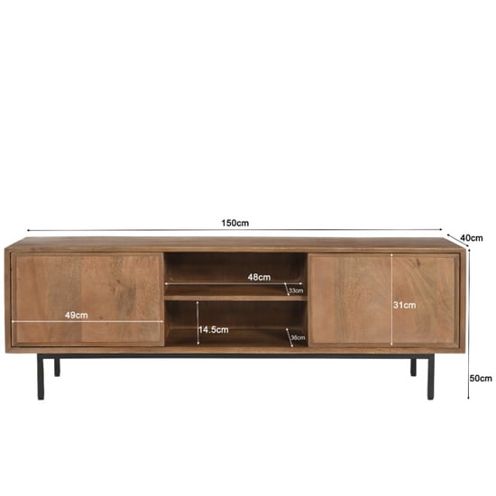 Livingfurn tv-meubel ravenstein 50x40x150cm - Image 5