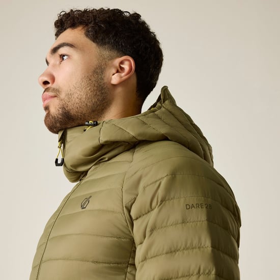 Dare 2B Mens Air Lite Baffled Padded Jacket (Martini Olive) - Image 6