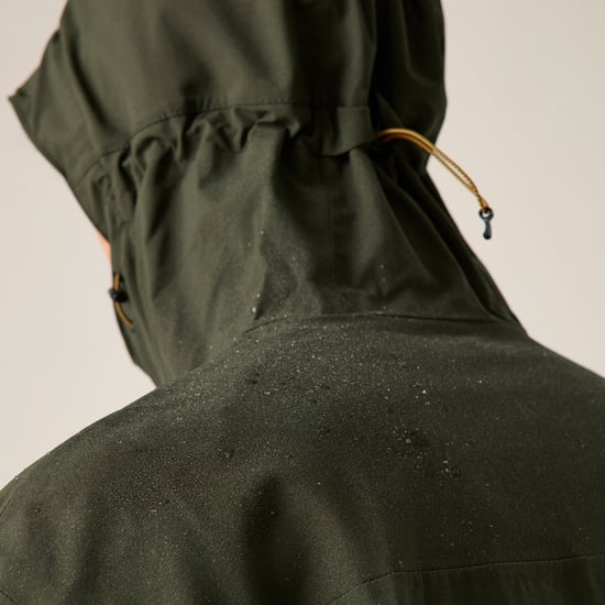 Regatta Mens Birchdale II Waterproof Jacket (Khaki Green/Black) - Image 4